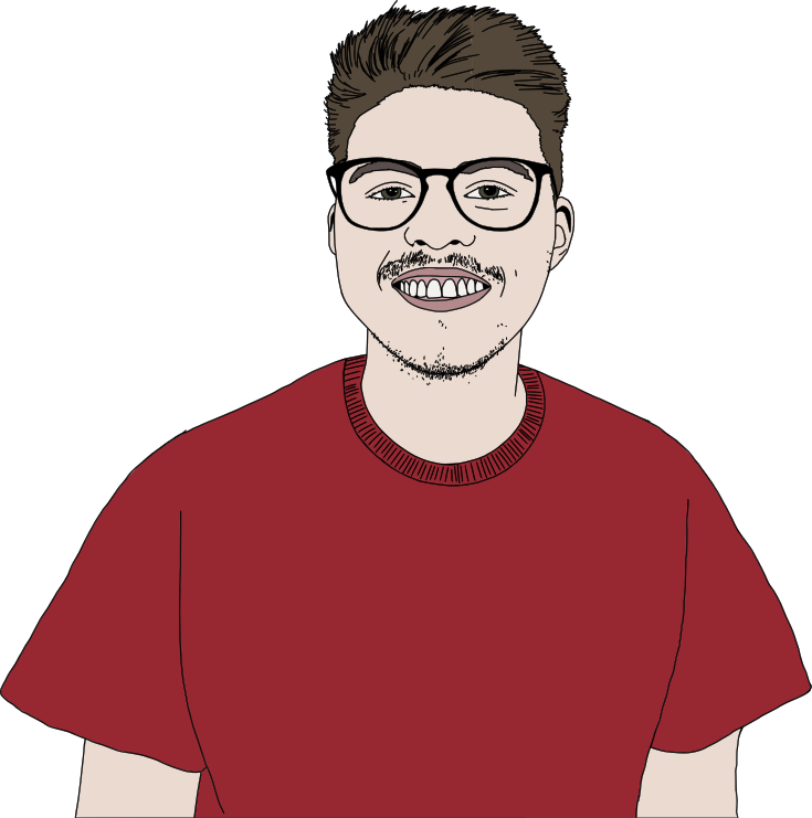 Illustration der Person Kai (er/ihm)